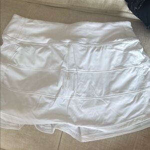 Lululemon white tennis skirt